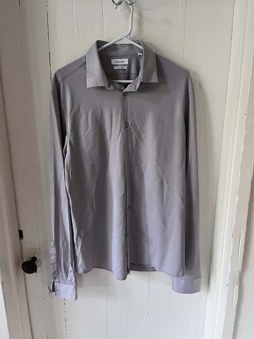 Calvin Klein Extra Slim Fit Men’s Dress Shirt size large